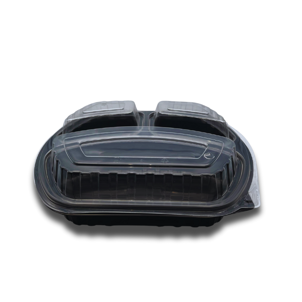 3 BÖLMELİ GIDA KABI SET MEYPAK ( SICAĞA DAYANIKLI ) 200 ADET