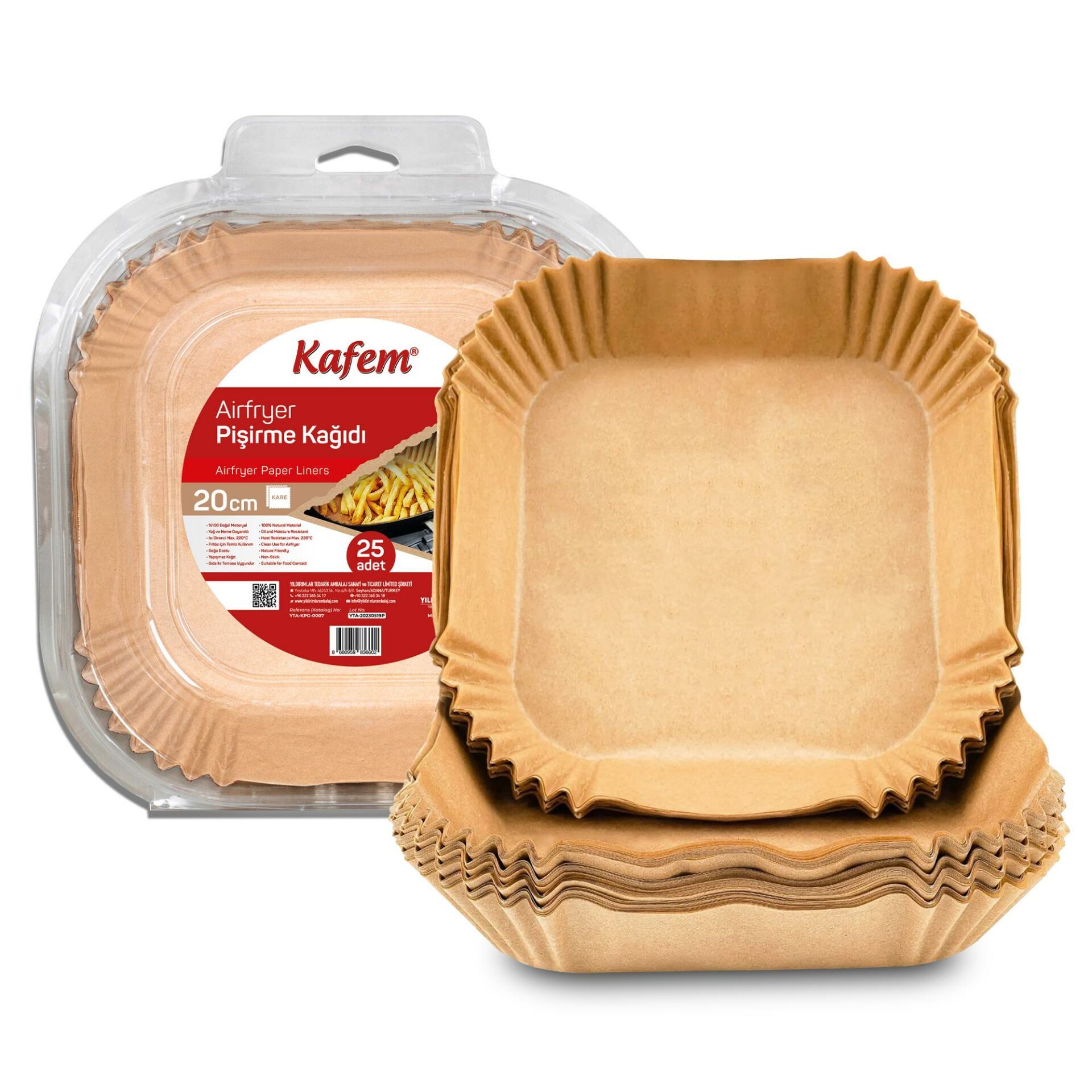 KARE 20 CM AIRFREY KAĞIDI 25 ADET X 20 PAKET