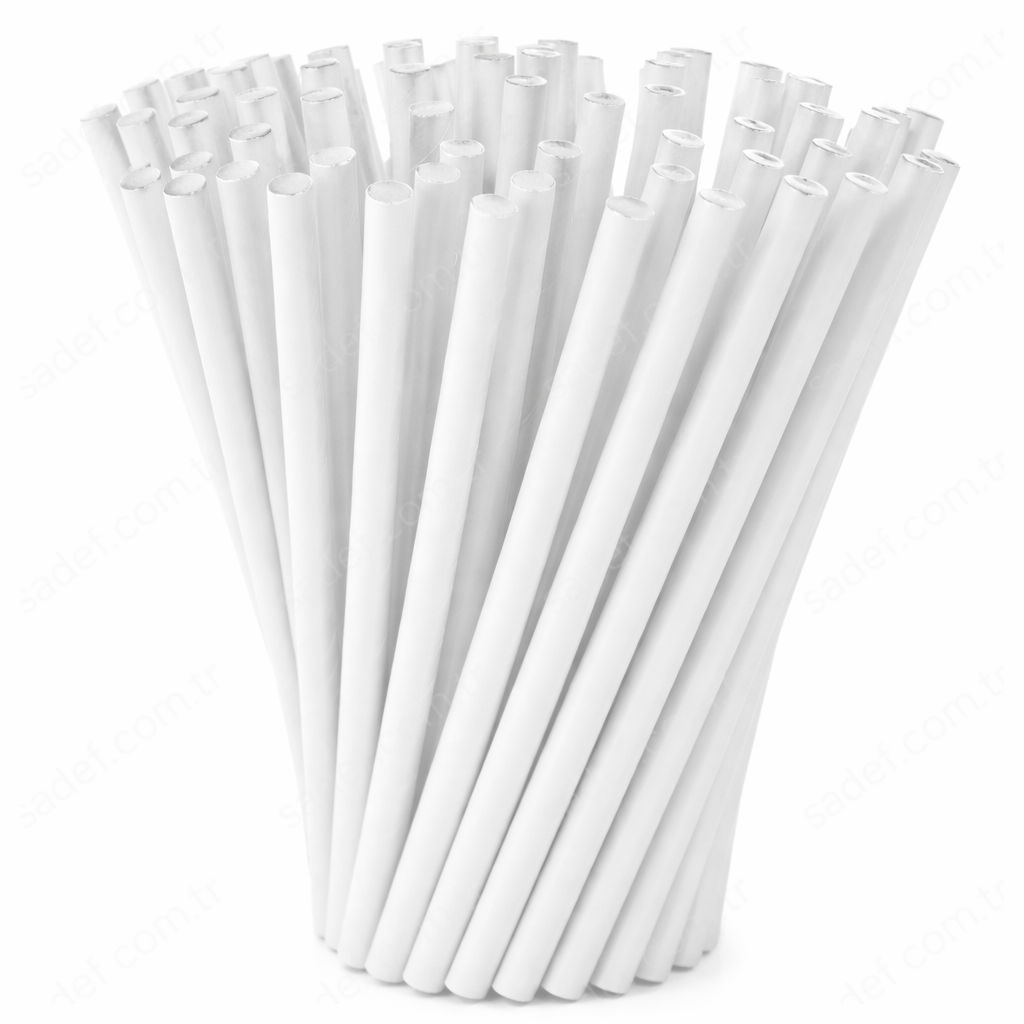 KAĞIT PİPET 8 MMX240 MM 100 AD BEYAZ X 50 PAKET