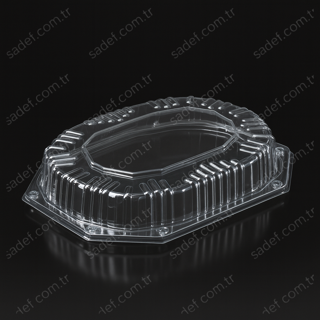 L-464 LİMERA SERVİS KABI 32*24 - KAPAK ŞEFFAF 56 GR 100 ADET