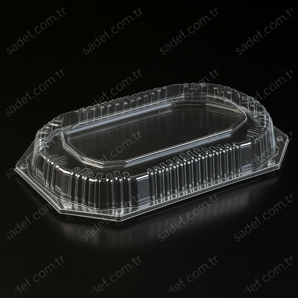 L-468 LİMERA SERVİS KABI 43*29 - KAPAK ŞEFFAF 79 GR 100 ADET