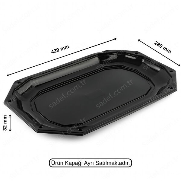 L-469 LİMERA SERVİS KABI 43*29 - SİYAH GÖVDE 100 GR 100 ADET