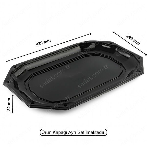 L-469 LİMERA SERVİS KABI 43*29 - SİYAH GÖVDE 100 GR 100 ADET