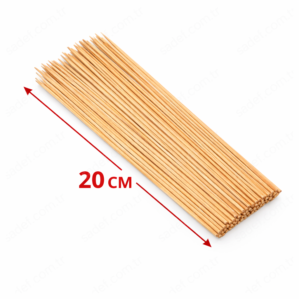 20 CM ÇÖP ŞİŞ 2,5 MM 100 AD X 200 PAKET