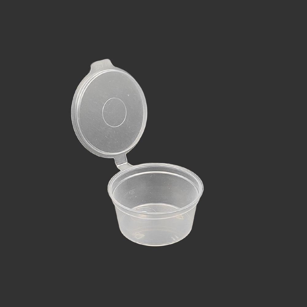 1 OZ KAPAKLI SOS KABI 30 ML PP ŞEFFAF 1000 ADET