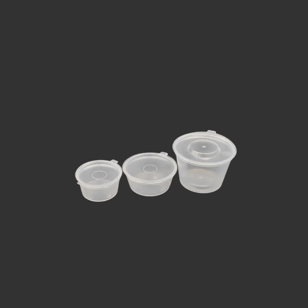 2 OZ KAPAKLI SOS KABI 60 ML PP ŞEFFAF 1000 ADET