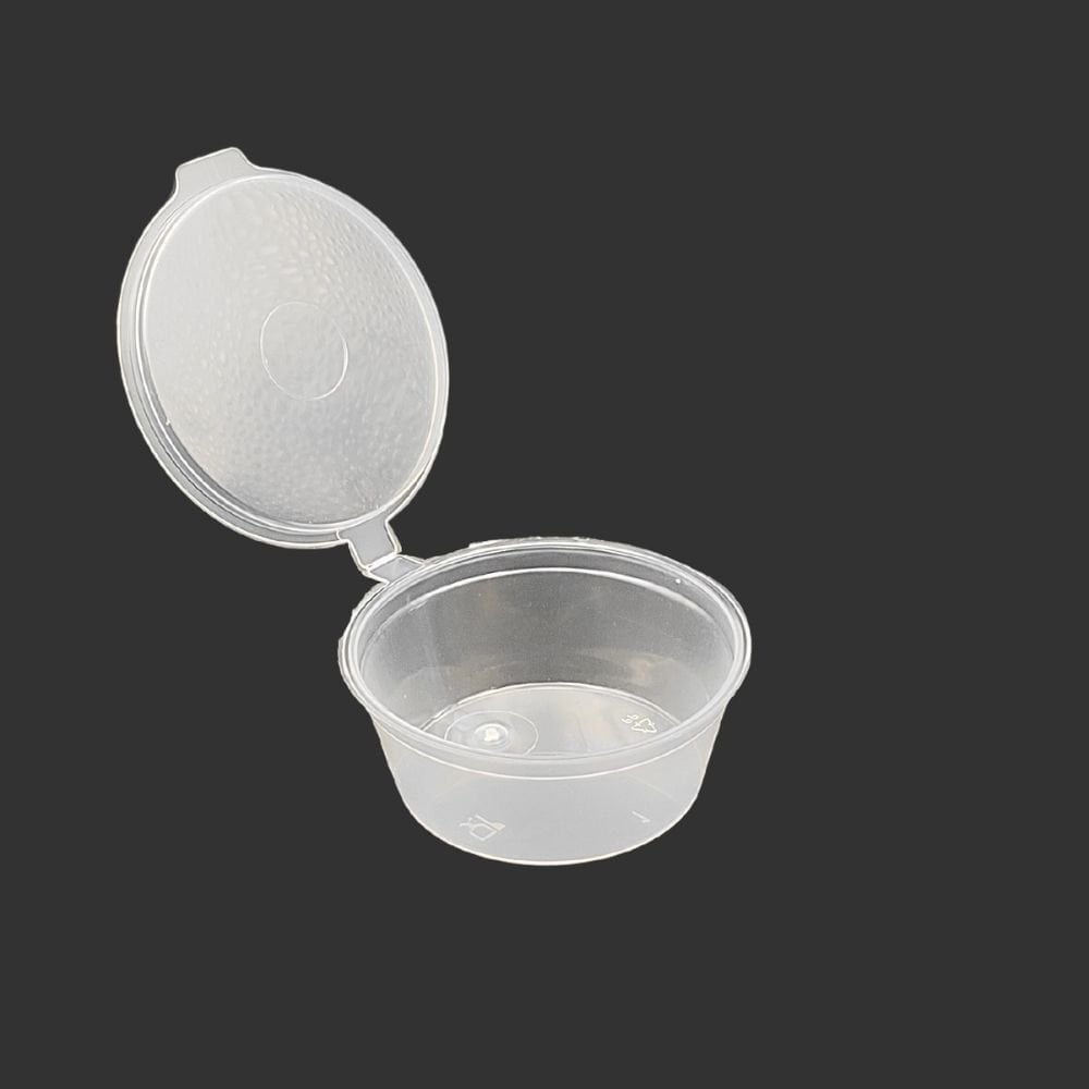 2 OZ KAPAKLI SOS KABI 60 ML PP ŞEFFAF 1000 ADET
