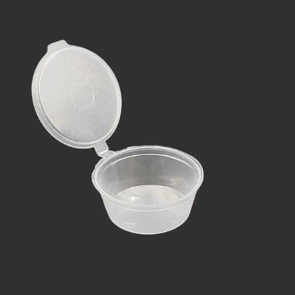 2 OZ KAPAKLI SOS KABI 60 ML PP ŞEFFAF 1000 ADET