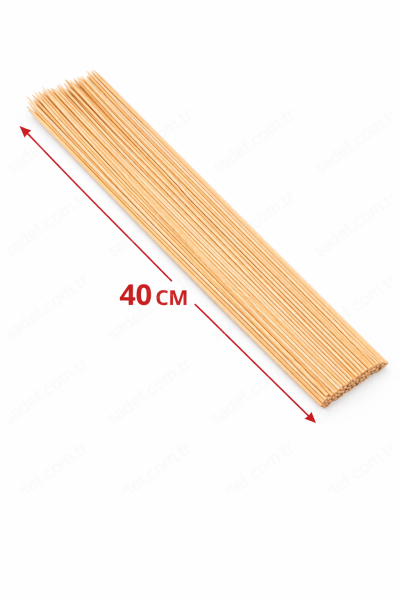 40 CM ÇÖP ŞİŞ 5 MM 25 AD X 50 PAKET
