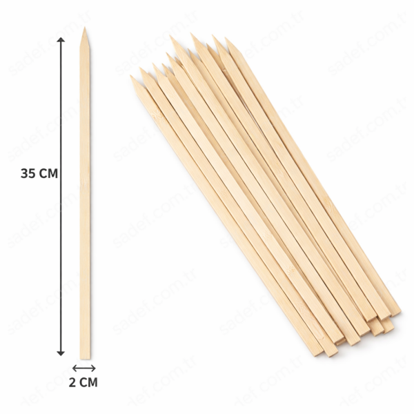 35 CM ADANA ŞİŞ 25 AD ( 2 CM EN ) X 50 PAKET