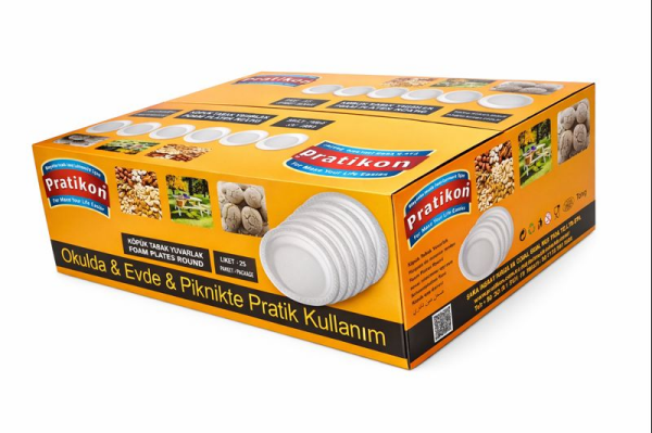 6 LI KÖPÜK YUVARLAK TABAK X 50 PAKET