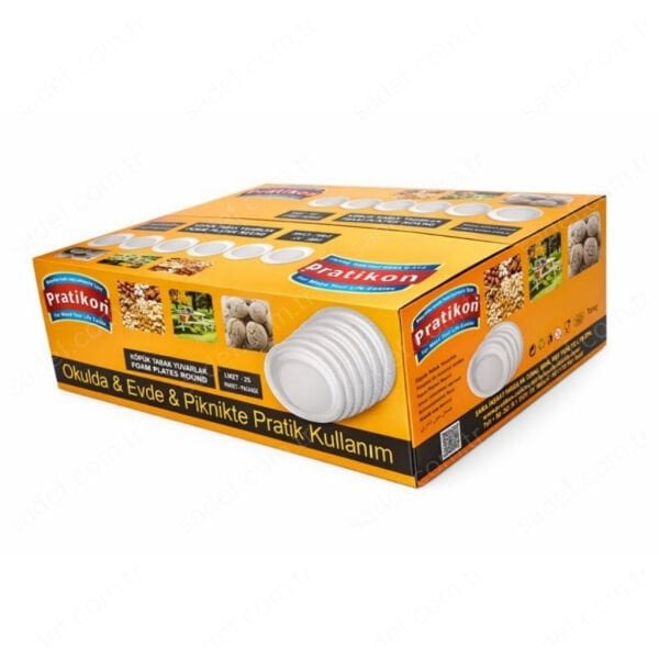 6 LI KÖPÜK YUVARLAK TABAK X 50 PAKET
