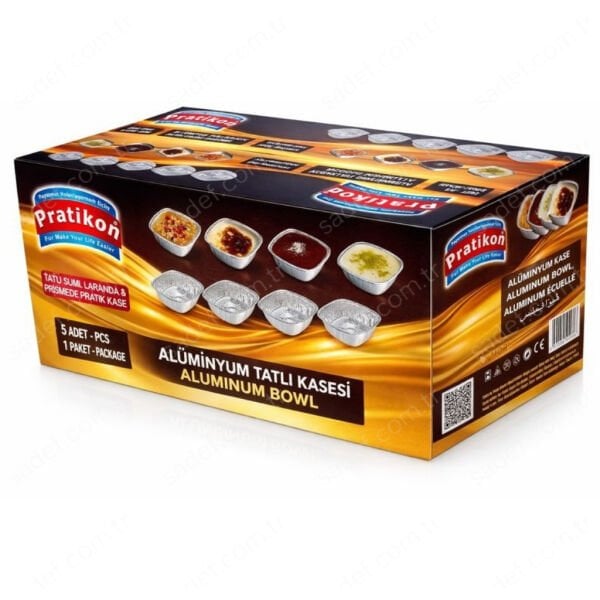 5 Lİ SÜTLAÇ KASE ALÜMİNYUM X 50 PAKET