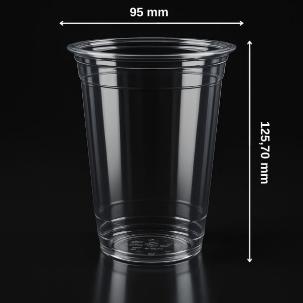 LB-116K 500 ML ( 16 OZ ) PET BARDAK LİMERA 13 GR ( AĞIR GRAMAJ ) 1000 ADET