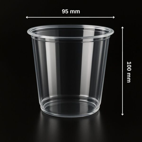 BUBBLE TEA LB-212 350 ML ( 12 OZ ) PET BARDAK LİMERA 11,5 GR 1000 ADET