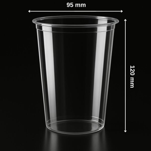 BUBBLE TEA LB-216 500 ML ( 16 OZ ) PET BARDAK LİMERA 12,5 GR 1000 ADET