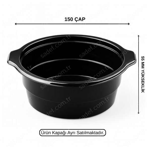 LPP-832 LİMERA PP ÇORBA KASE 500 ML - SİYAH 13,5 GR 600 ADET