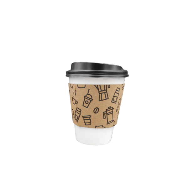 BASKILI KRAFT SLEEVE BARDAK CEKETİ 7 OZ 1000 ADET