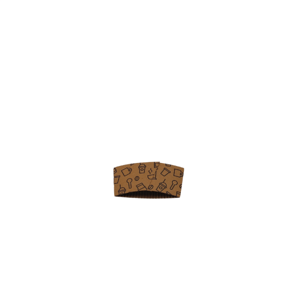 BASKILI KRAFT SLEEVE BARDAK CEKETİ 7 OZ 1000 ADET
