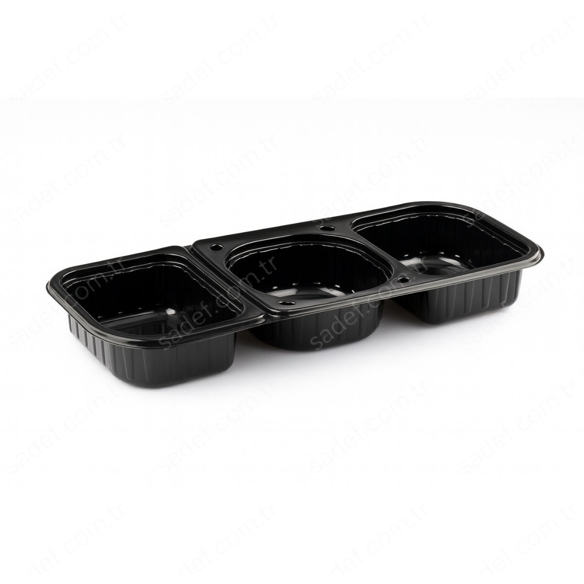 LPP-860 LİMERA PP 3 BÖLMELİ GIDA KABI - GÖVDE + KAPAK 61 GR 100 ADET