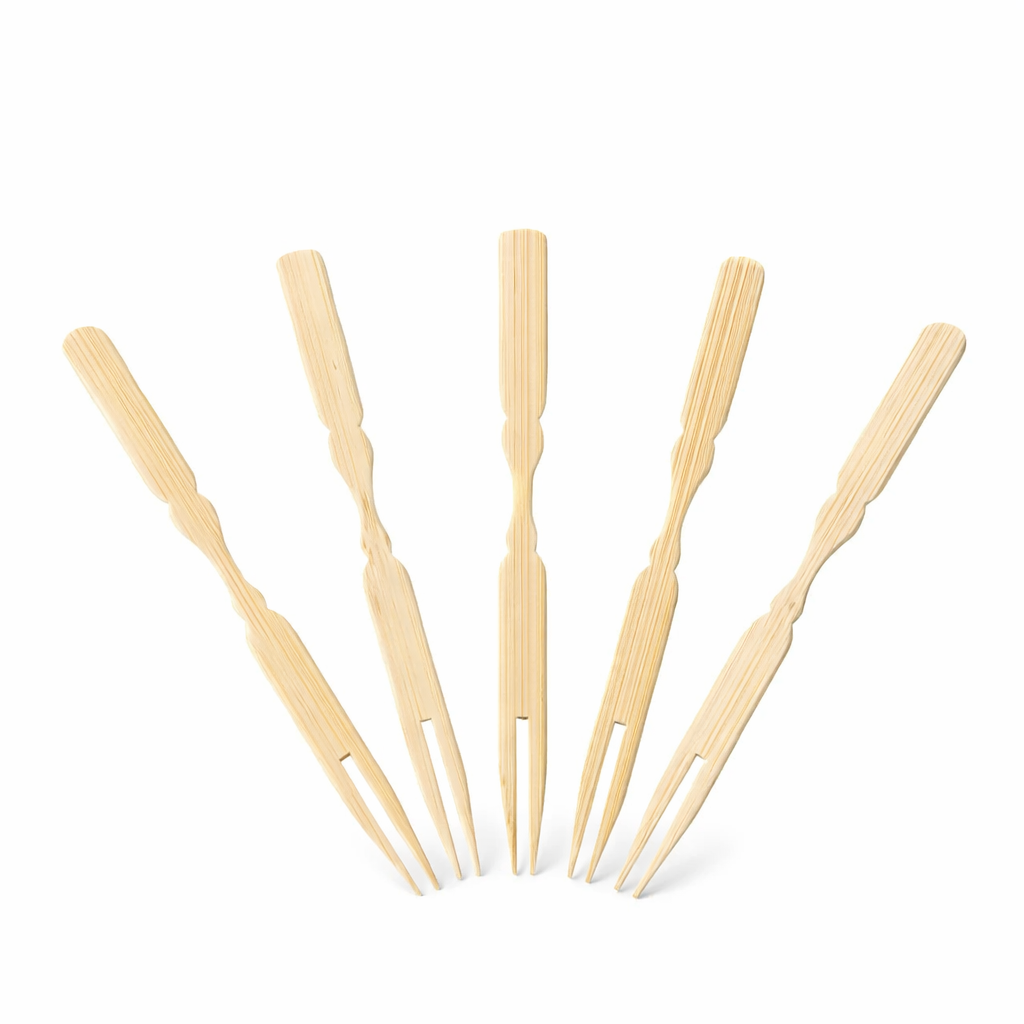 BAMBU AHŞAP CİPS ÇATALI 100 ADET X 100 PAKET