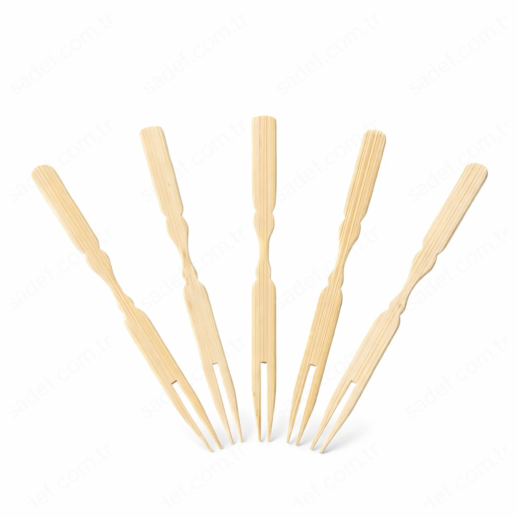 BAMBU AHŞAP CİPS ÇATALI 100 ADET X 100 PAKET