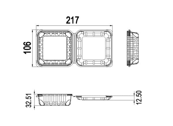 L-010 LİMERA 150 CC KAPAKLI KARE ŞALE 12 GR 1000 ADET