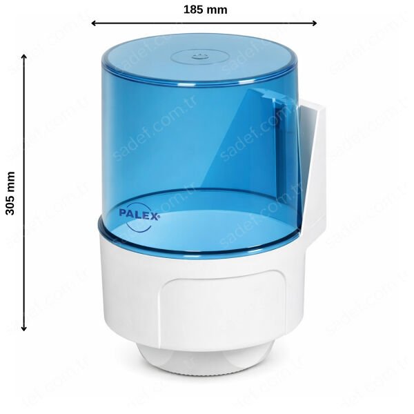 3458-1 PALEX İÇTEN ÇEKME HAVLU APARATI ŞEFFAF-MAVİ