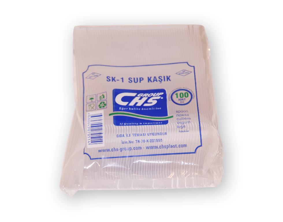 PLASTİK STD SUP KAŞIK 1,2 GR ŞEFFAF 100 ADET