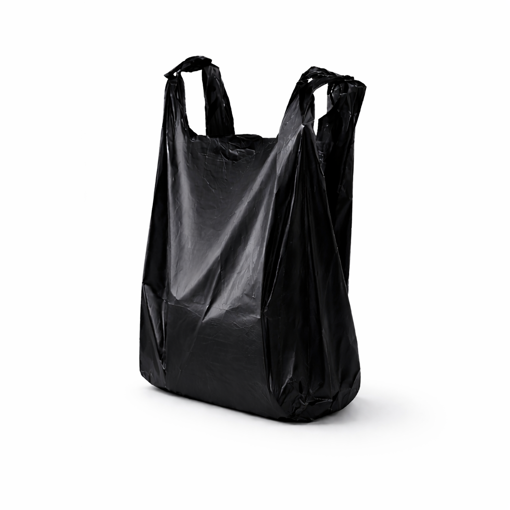 2. KALİTE SİYAH KULPLU POŞET ( 50X90 CM JUMBO BOY ) 25 KG