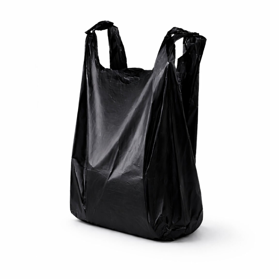 2. KALİTE SİYAH KULPLU POŞET ( 50X110 CM HANTAL BOY ) 25 KG