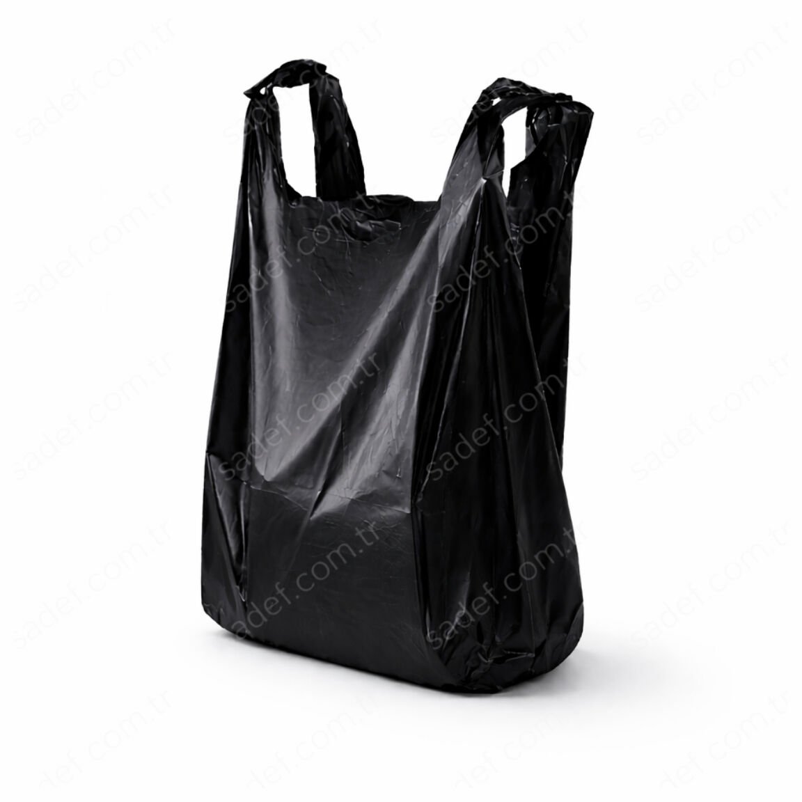 2. KALİTE SİYAH KULPLU POŞET ( 50X110 CM HANTAL BOY ) 25 KG