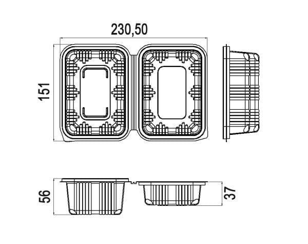 L-061-17 17 GR EKSTRA LİMERA SIZDIRMAZ PEYNİR KABI 800 ADET