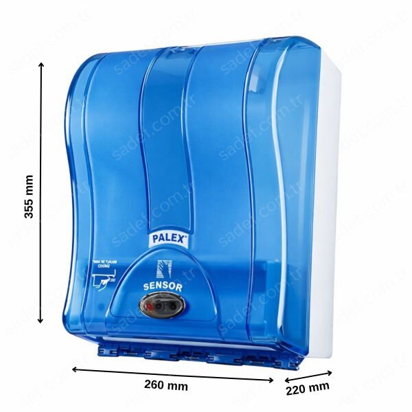 3491-1 PALEX 21 CM HAREKETLİ HAVLU MAKİNESİ - ŞEFFAF-MAVİ