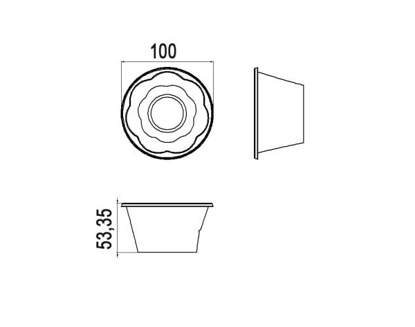 L-250-S LİMERA DONDURMA KASE SİYAH 5,6 GR 1000 ADET