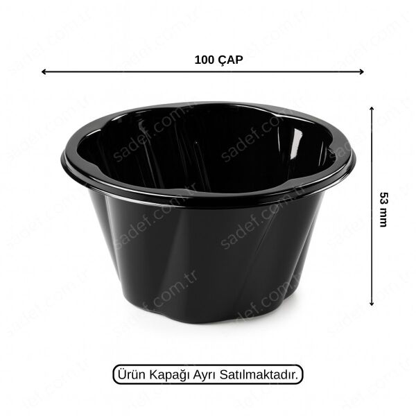 L-250-S LİMERA PET DONDURMA KASE SİYAH 5,6 GR 1000 ADET