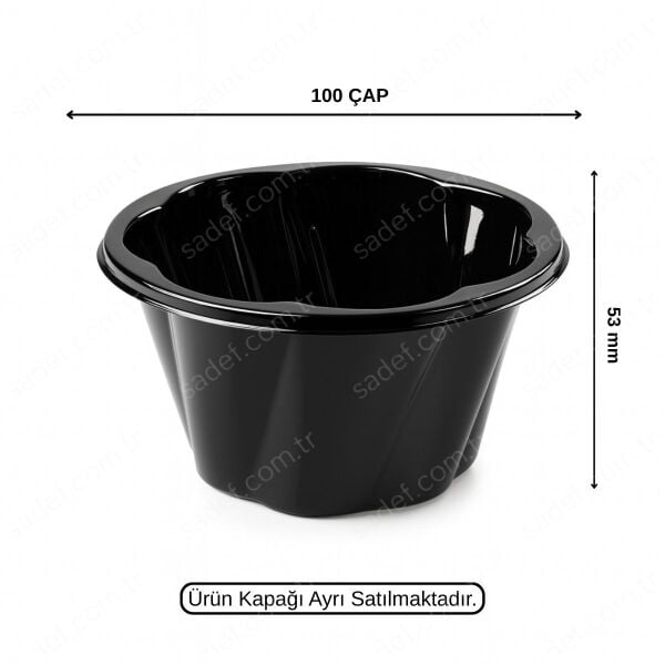 L-250-S LİMERA PET DONDURMA KASE SİYAH 5,6 GR 1000 ADET