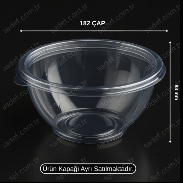 L-300 LİMERA SALATA KASE 1000 CC ŞEFFAF 20 GR 600 ADET