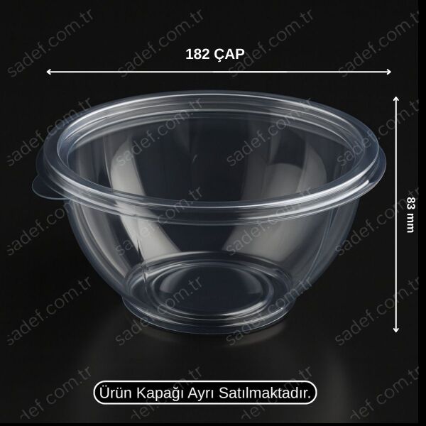 L-300 LİMERA PET SALATA KASE 1000 ML 20 GR 600 ADET