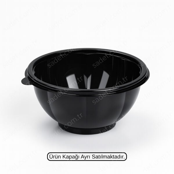 L-300-S LİMERA PET SALATA KASE 1000 ML SİYAH 20 GR 600 ADET