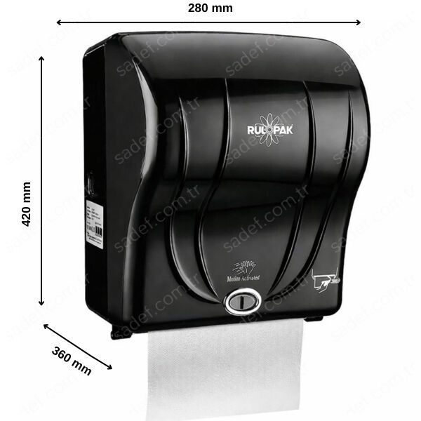 RULOPAK SENSÖRLÜ 21 CM HAVLU MAKİNESİ (SİYAH)