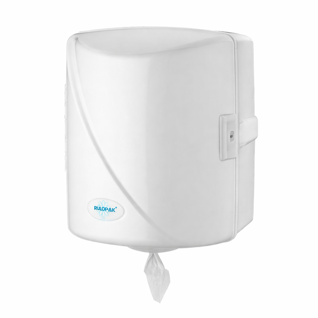 RULOPAK İÇTEN ÇEKMELİ  PERFORELİ HAVLU DİSPENSERİ (BEYAZ)