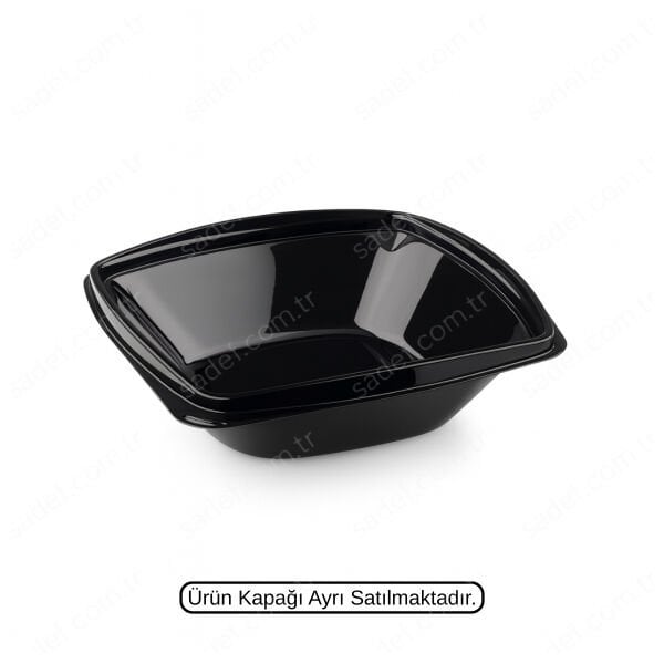L-321-S LİMERA KARE SALATA GÖVDE 750 CC SİYAH 19 GR 300 ADET