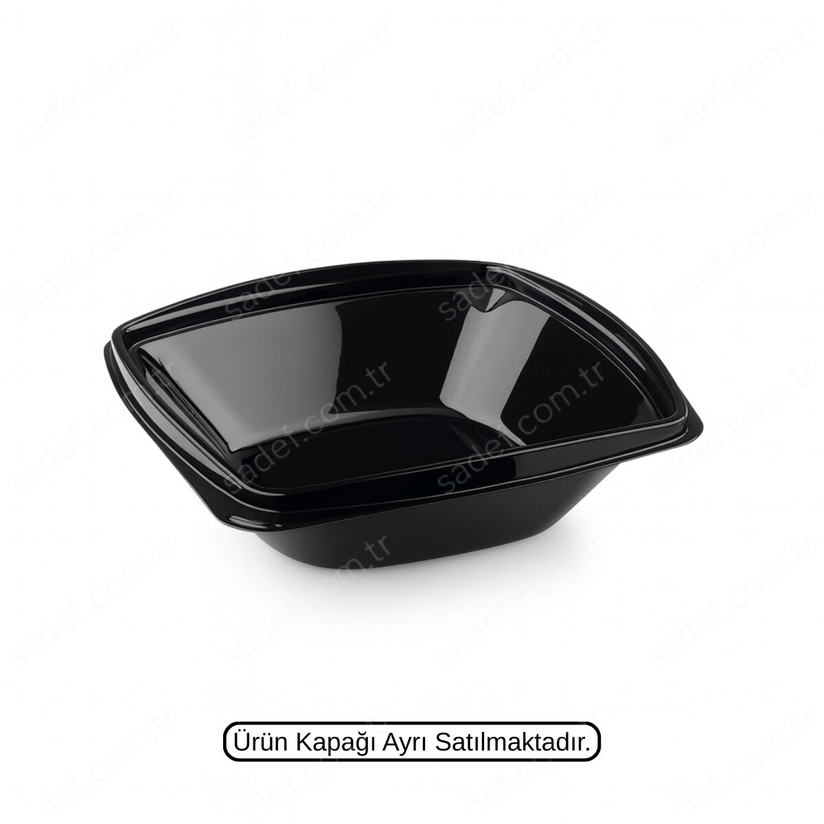 L-321-S LİMERA PET KARE SALATA GÖVDE 750 ML SİYAH 19 GR 300 ADET
