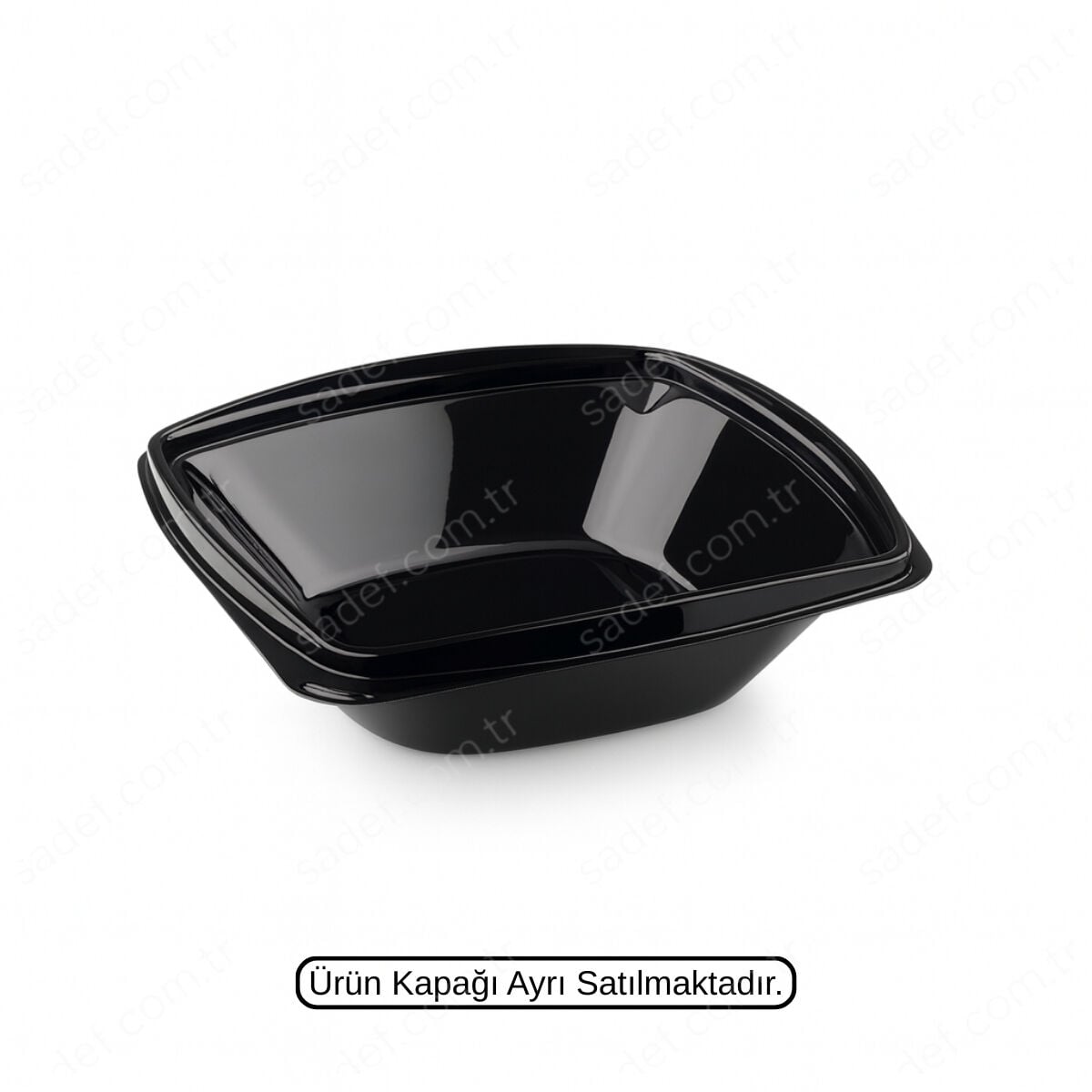 L-321-S LİMERA PET KARE SALATA GÖVDE 750 ML SİYAH 19 GR 300 ADET