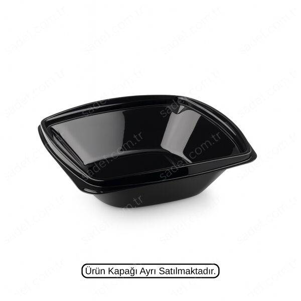 L-321-S LİMERA PET KARE SALATA GÖVDE 750 ML SİYAH 19 GR 300 ADET