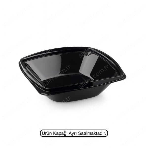 L-321-S LİMERA PET KARE SALATA GÖVDE 750 ML SİYAH 19 GR 300 ADET