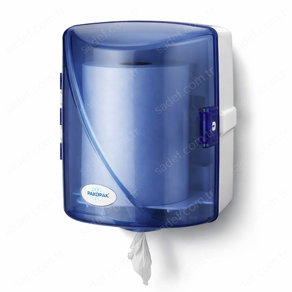 RULOPAK İÇTEN ÇEKMELİ  PERFORELİ HAVLU DİSPENSERİ (T.MAVİ)