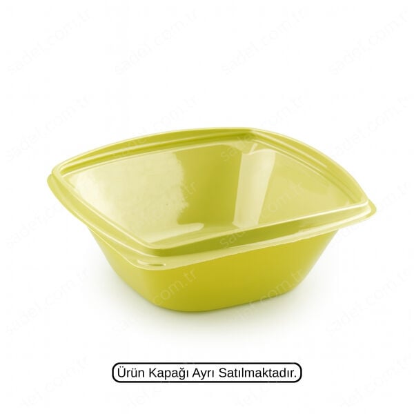 YEŞİL L-322-G LİMERA PET KARE SALATA GÖVDE 1000 ML 23,8 GR 300 ADET