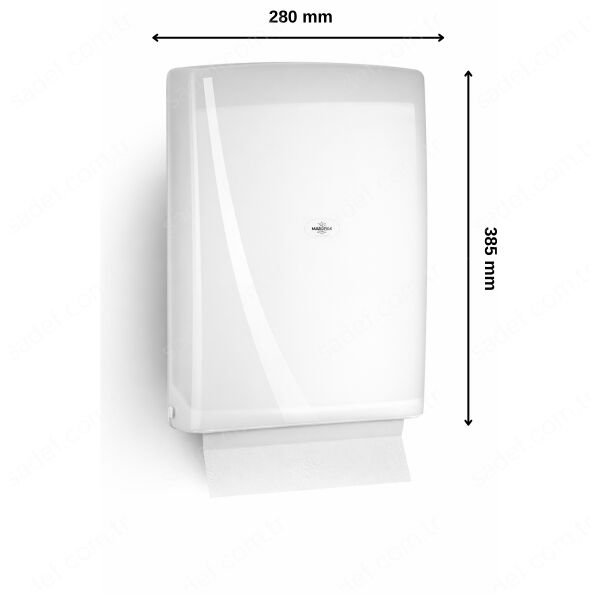 RULOPAK MODERN Z KATLI HAVLU DİSPENSERİ 400'LÜ (BEYAZ)